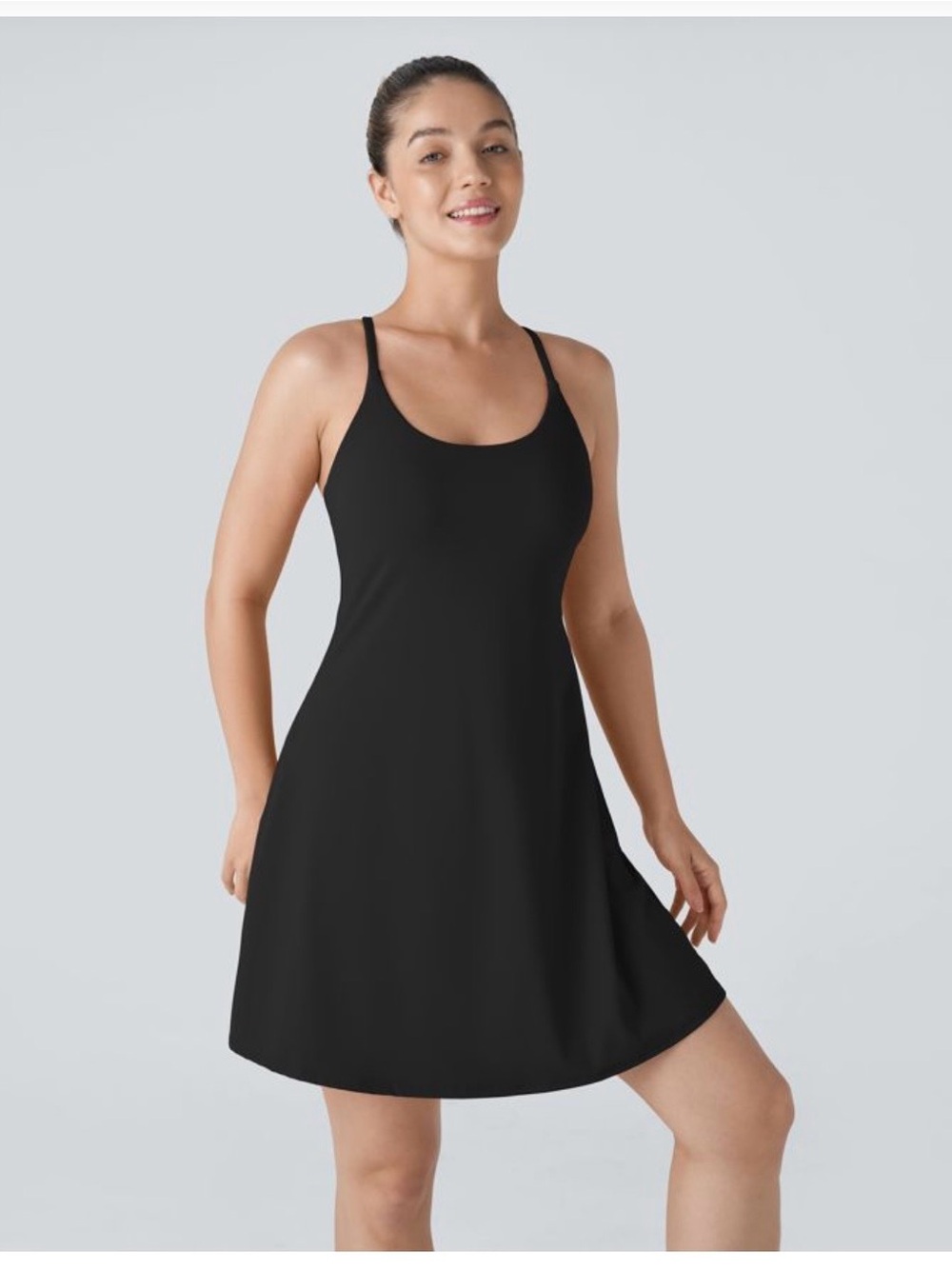 Halara SoftlyZero™ Plush Backless Active Dress-Longer Length-Easy Peezy Edition - Picture 2 of 4